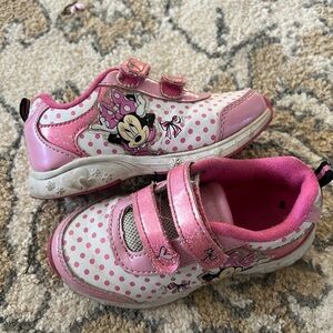 Disney Minnie Mouse Pink Polka Dot Kids Sneakers